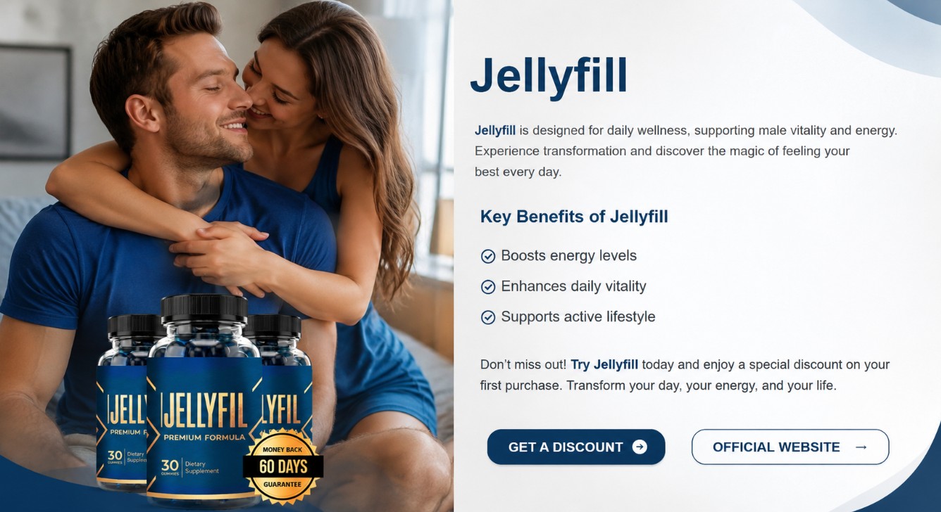 Couple relaxing together, feeling energised with Jellyfill